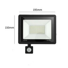 LED 스마트 센서 투광 조명 야외 벽 정원 방수 스포트라이트 220V 10W 20W 30W 50W 100W 150W 1개 2개