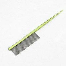 강아지 그루머 금속 애완 동물 빗 헤어 브러시 고양이 그루밍 날, 1개, 4.green