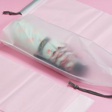 다회용 양산비닐백 사무실 단우산보관파우치 방수투명케이스, 1개, 투명