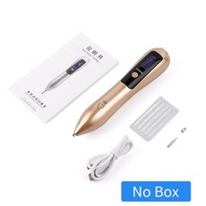 Skin Care Tools 여드름 모공 클리너 피지 제거기 9 레벨 스킨 바디 스팟 사마귀 태그 문신 제거 펜 블랙 모공 다크 스팟 리무버 니들 리무버 펜, 골드 -NOBOX