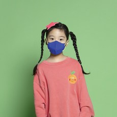 아임리얼 언택트 주니어 어린이 소형 초등학생 컬러마스크 30매, 주니어 코발트 블루