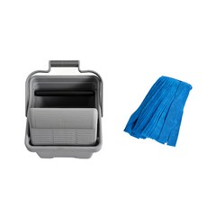 크린메이트 슬라이딩 짤순이 소형 + 경편마포 걸레 파랑 세트, 1세트