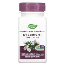 네이쳐스웨이 아이브라이트 허벌 블렌드 458mg 비건 캡슐 100정, 1개