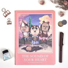 HA무배 마음의소리 스티치 라지 노트 ver2 // 원트 무선노트 애봉이, 1개, 피터팬