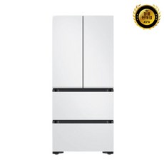 삼성전자 비스포크 김치플러스 스탠드형 4도어 냉장고 490L 방문설치, 매트 멜로우 화이트, RQ49C90X24W