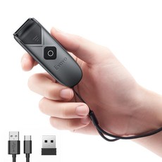 Eyoyo QR & 2.4G Bluetooth QR 바코드 리더 바코드 리더 소형 바코드 스캐너 무선, 1개