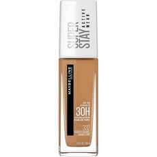 Maybelline Super Stay 풀 커버리지 리퀴드 파운데이션 액티브 웨어 메이크업 최대 30시간 착용 이동 땀 및 방수 매트 마감 버프 베이지 1개입 24014