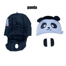 COLU KIDDoona Foofoo 카시트 쿠션 변경 키트 유모차 액세서리 햇빛가리개, [01] panda, 1개