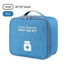 처치 키트 티슈 박스 여행 보관 가방 약재 비상, 8.큰 하늘색, 1개