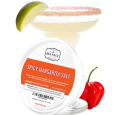 스파이시 마가리타 소금 하바네로가 함유된 바다 170g(6온스) 통 Sea Salt Superstore, 1개, 170g