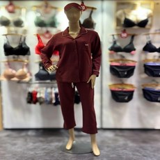 리바이스바디웨어 WN 여성 와플 면 파자마 세트(WNLSWNY970)