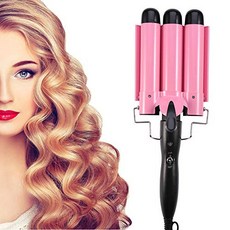 Hair Curling Iron Fashionable Triple Pipe Hair Curler Egg Roll Head Hair Styling Tools Curling Iron DIY Curly Hair Styling Tools25mm, 본문참고, Color = 32mm