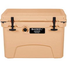 BAMKEL 쿨러 박스 42.6L 33.1L 18.9L 9.5L 장시간 보냉 하드 아웃도어 캠프, 클래식1 35QT, C33L 라이트 브라운