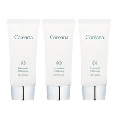 코리아나 발효 화이트닝 선크림, 3개, 50ml