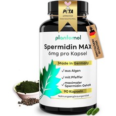 플랜토몰 스페르미딘 MAX 6mg 90캡슐 글루텐프리, 1개, 90정