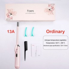 미니 헤어 컬러 9mm/13mm/26mm 전기 컬링 언 전문 세라믹 헤어 컬러 완드 웨이브 컬링 언 헤어 스타일링 도구, [03] UK, 13mm