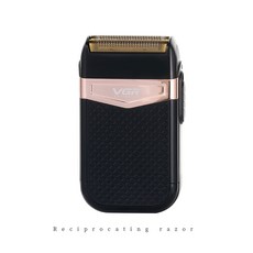 VGR USB 충전식 전기 면도기 면도기 수염 면도 트리머 빨 수있는 왕복 면도기 오일 헤드 대머리 화이트 남성 면도기|전기면도기|, 1개, 단일, 단일