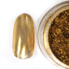 Ing Kawamoto Mirror Powder Gold Gel For Nail 0.6g Bright 금, 1개