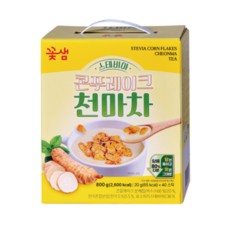 꽃샘 스테비아 콘푸레이크 천마차 40T, 1개, 40개입, 10g