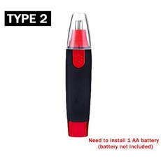 샤오미 코 헤어 트리머 귀 얼굴 눈썹 클린 남성 여성 관리 키트, Type 2 Red
