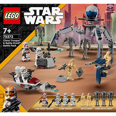 LEGO 레고 스타워즈 클론 트루퍼와 배틀 드로이드 배틀팩 75372, 1개