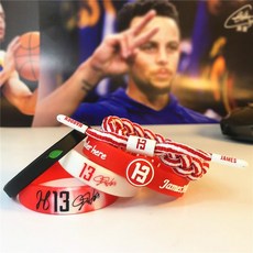 글로벌 서비스 NBA 스포츠 농구 실리콘 스트랩 손목 팔찌 밴드 르브론 코비 커리, 강하게 하다