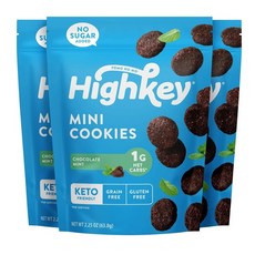 하이키 저탄수 단백질 쿠키 민트초코 (63g x 3팩)케토