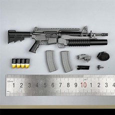 12인치 피규어 디오라마 1/6 미 육군 M4 M203 라이플, one size, 12인치 피규어 소품