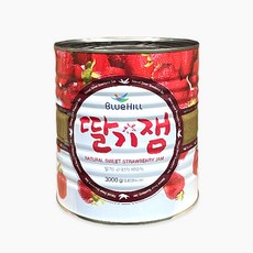 블루힐 진산 딸기잼 3kg 쨈 스트로베리 식빵 대용량 업소용 캔 통조림, 1개