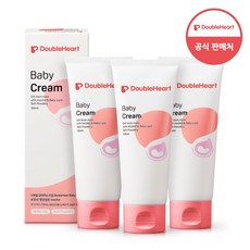 더블하트 베이비 크림 100ml (소프트파우더리), 3개