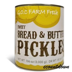 G.O.C FARM 스위트 브래드앤버터 오이피클 3kg, 4개