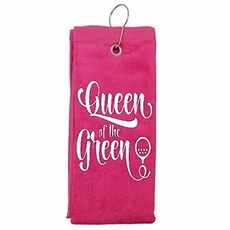 Queen of The Green Girl Woman Tri-fold Golf Towel with Grommet/399102, 상세내용참조