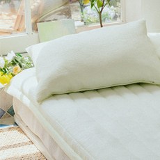 여름 시어서커 고정밴드 침대패드 누빔패드 S Q 이오, 샤벳