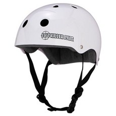 187킬러패드/스케이트보드 헬멧(White Glossy)/187 Killer Pads 스웨트세이버(Sweatsaver)헬멧 (White Glossy), 흰색