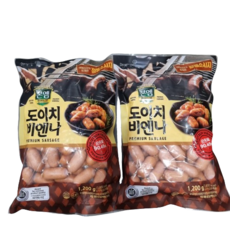 [코스트코] 본엠 도이치 비엔나 소시지 아이스박스 아이스팩포장 /냉장식품, 1.2kg, 2개