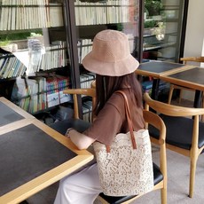 (당일발송) 매니샵 레이스 숄더 버킷백