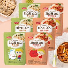 베베스트 아이 맛있는 파스타 소스 2종 (한우 크림+한우 토마토), 3세트, 300g - 베베스트파스타