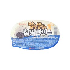 롯데제과) 찰떡아이스 쿠키앤크림 1박스 (24개), 단일 수량