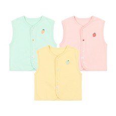 [아가방 봄]솔리드포인조끼(PINK MINT YELLOW)_01Q151301