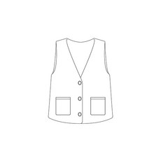 패션스타트 패턴인 P359 Vest 여성 베스트 조끼 옷 패턴 도안 옷본 여성복, 1개 - 조끼패턴도안