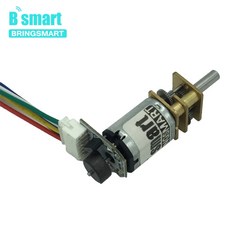 전동개폐기 Bringsmart GB12-N20B 마이크로 DC 모터 인코더 디스크 고정밀 지능형 미니 로봇 부품 DIY 39-1500rpm 3V 6V, 8.6V 1530rpm