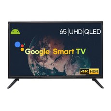 뷰랩스 스마트 구글 슈퍼비전 65인치 QLED UHD GUHD65XV (기사방문 스탠드설치 무료), 기사배송(스탠드설치)