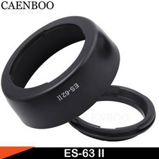 CAENBOO ES-62 ES62 렌즈 후드 가역 52mm 렌즈 액세서리 캐논 450D EF50mm f, 상세내용참조