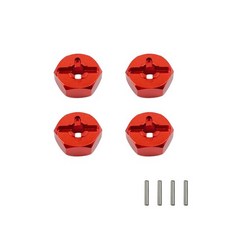WLtoys 1:14 144001 RC 자동차 업그레이드 예비 부품 금속 타이어 스윙 암 C 시트 결합기 스티어링 컵 뒷바퀴 시트, 2-빨간