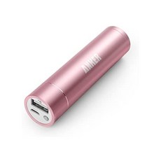 Anker Powercore 미니 3350mAh 립스틱 크기 휴대용 충전기 (3 세대 고품질 알루미늄 전원 뱅크) 고급 배터리를 사용하는 가장 컴팩트 한 외장 배터리 중 하나, 본상품