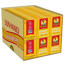 Sun-Maid 캘리포니아 골든 레이진 스낵 1온스 72팩, 12 Ounce (Pack Of 1), 1) 1 Ounce (Pack of 72)