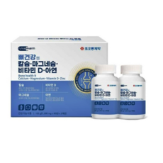 코오롱제약 뼈건강앤 칼슘 마그네슘 비타민D 아연 120g 1000mg 60정 2개입, 1개