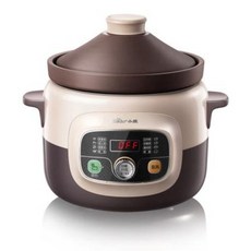 이유식 마스터기 죽 메이커 제조기 곰돌이 전기찜솥 국물 끓이기 신기전자동 가정용 세라믹, 01 베이지색