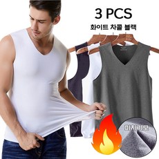 스포코지 겨울 남자 기모나시 보온 심리스 2장 3장