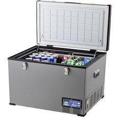 대용량 차량용 냉장고 대형 차량 캠핑카 냉동고 DC, 더블 탱크 80L